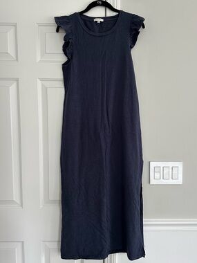 Z Supply Blakely Ruffle Dress in Navy